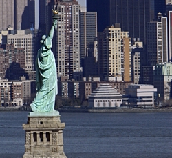 Museum and Statue of Liberty